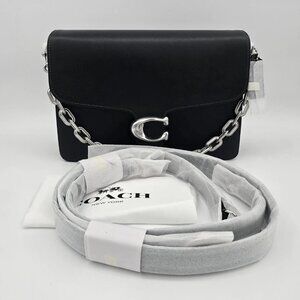 Coach Chain Tabby Shoulder Bag 30 Black New
